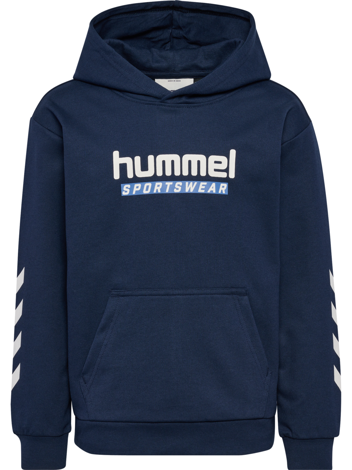 hmlJR LOGO HOODIE, DRESS BLUES, packshot
