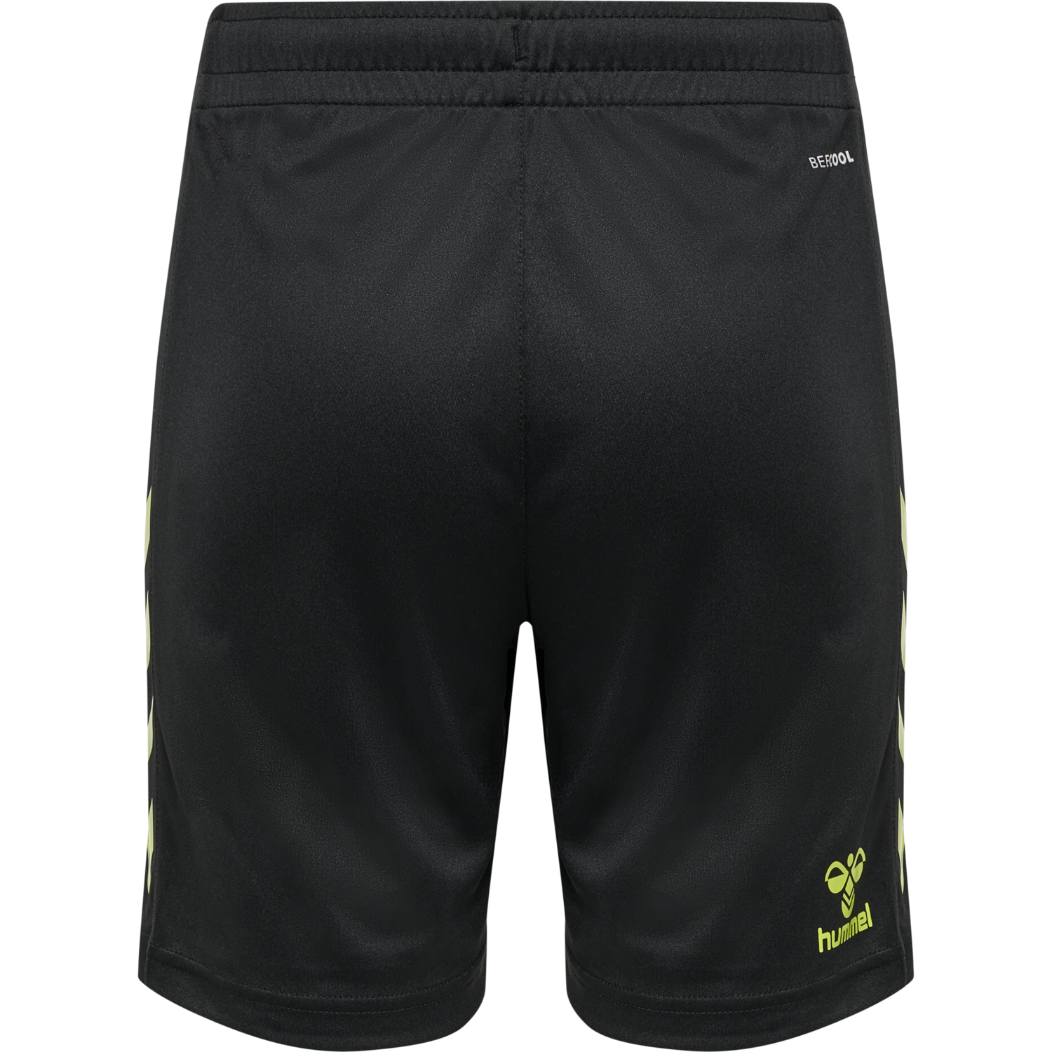 hmlCORE XK POLY SHORTS KIDS, BLACK/LIME POPSICLE, packshot