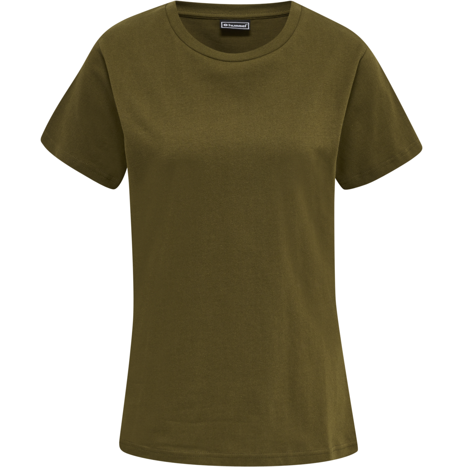 hmlRED BASIC T-SHIRT S/S WOMAN, DARK OLIVE, packshot