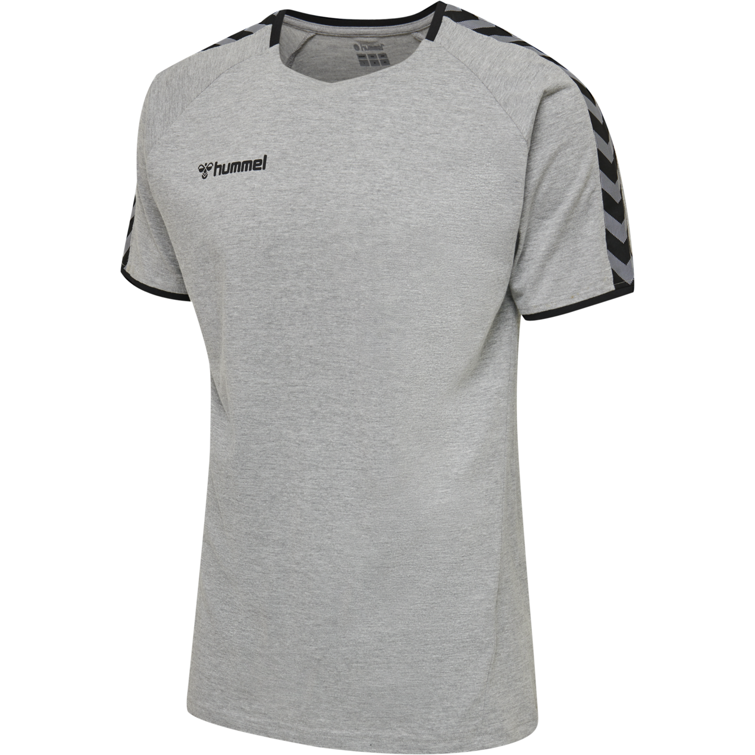hmlAUTHENTIC TRAINING TEE, GREY MELANGE, packshot