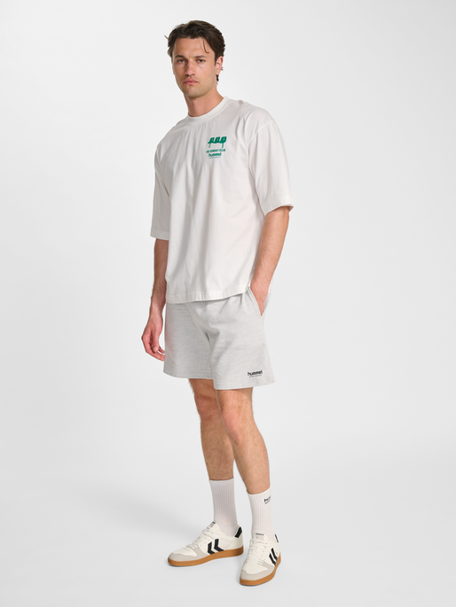 hmlOVERSIZED T-SHIRT S/S SUNDAY, BLANC DE BLANC, model