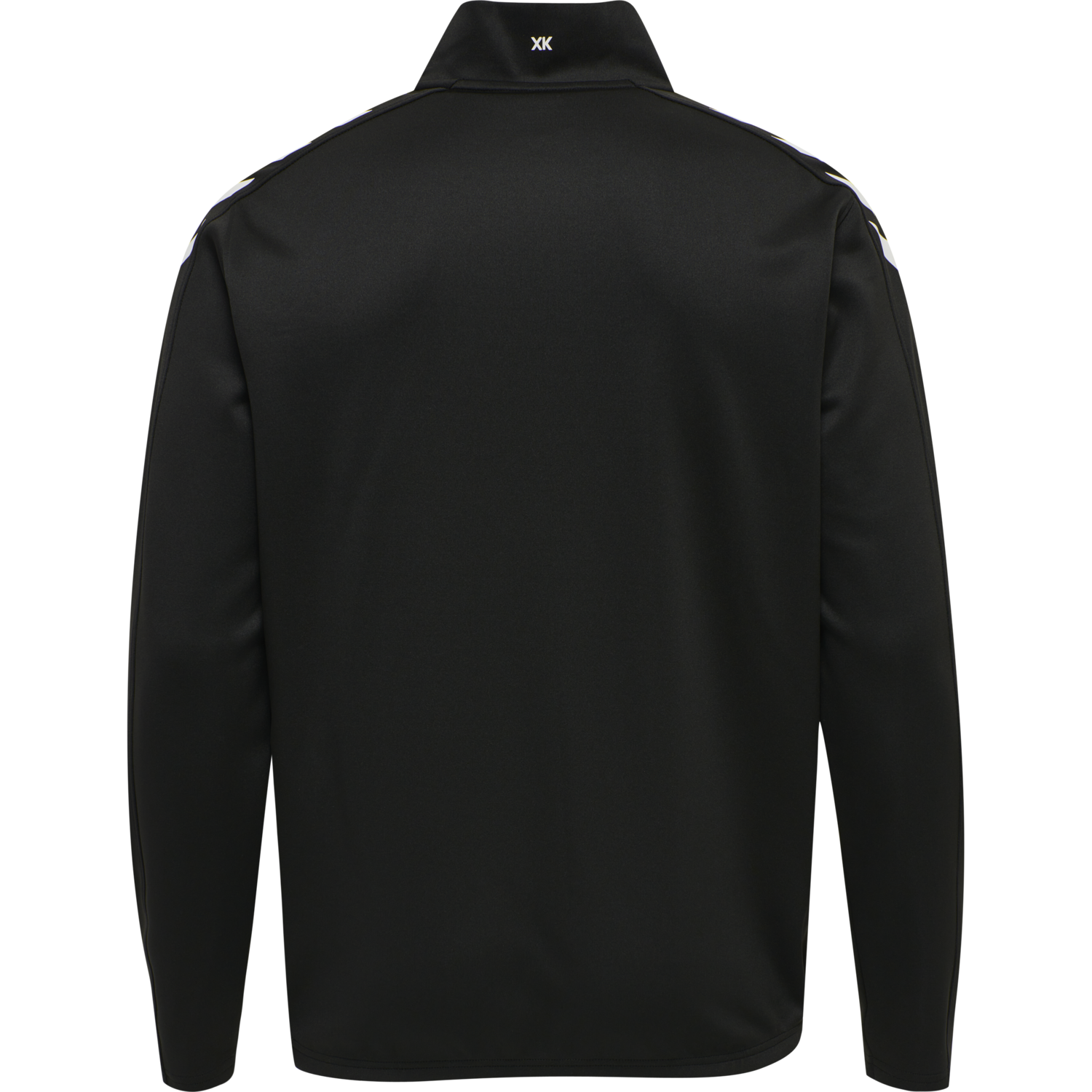 hmlCORE XK HALF ZIP POLY SWEAT, BLACK/BLACK, packshot