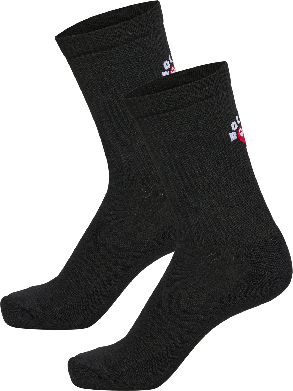 hmlROLIGAN 2-PACK SOCKS, BLACK, packshot