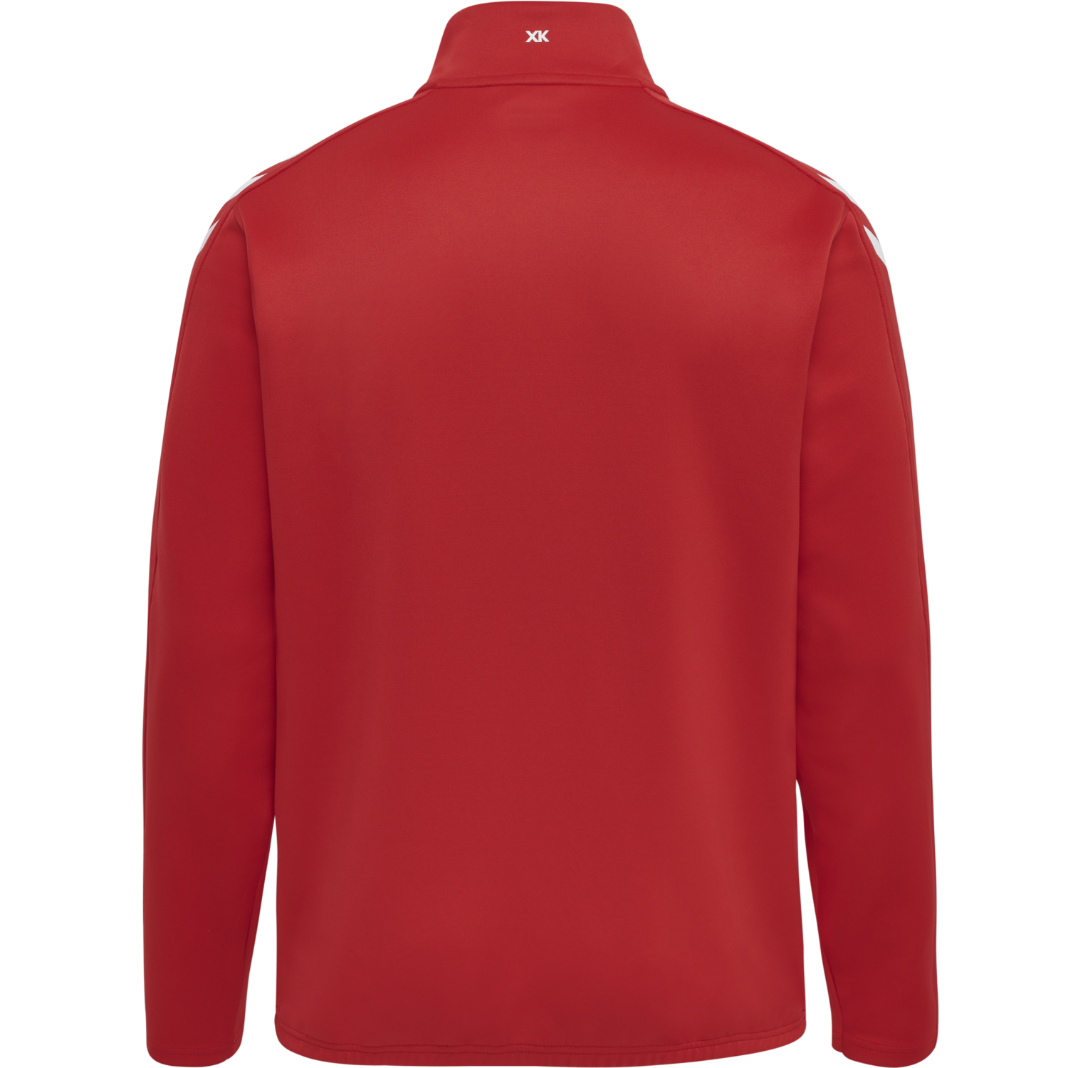 hmlCORE XK HALF ZIP POLY SWEAT, TRUE RED, packshot