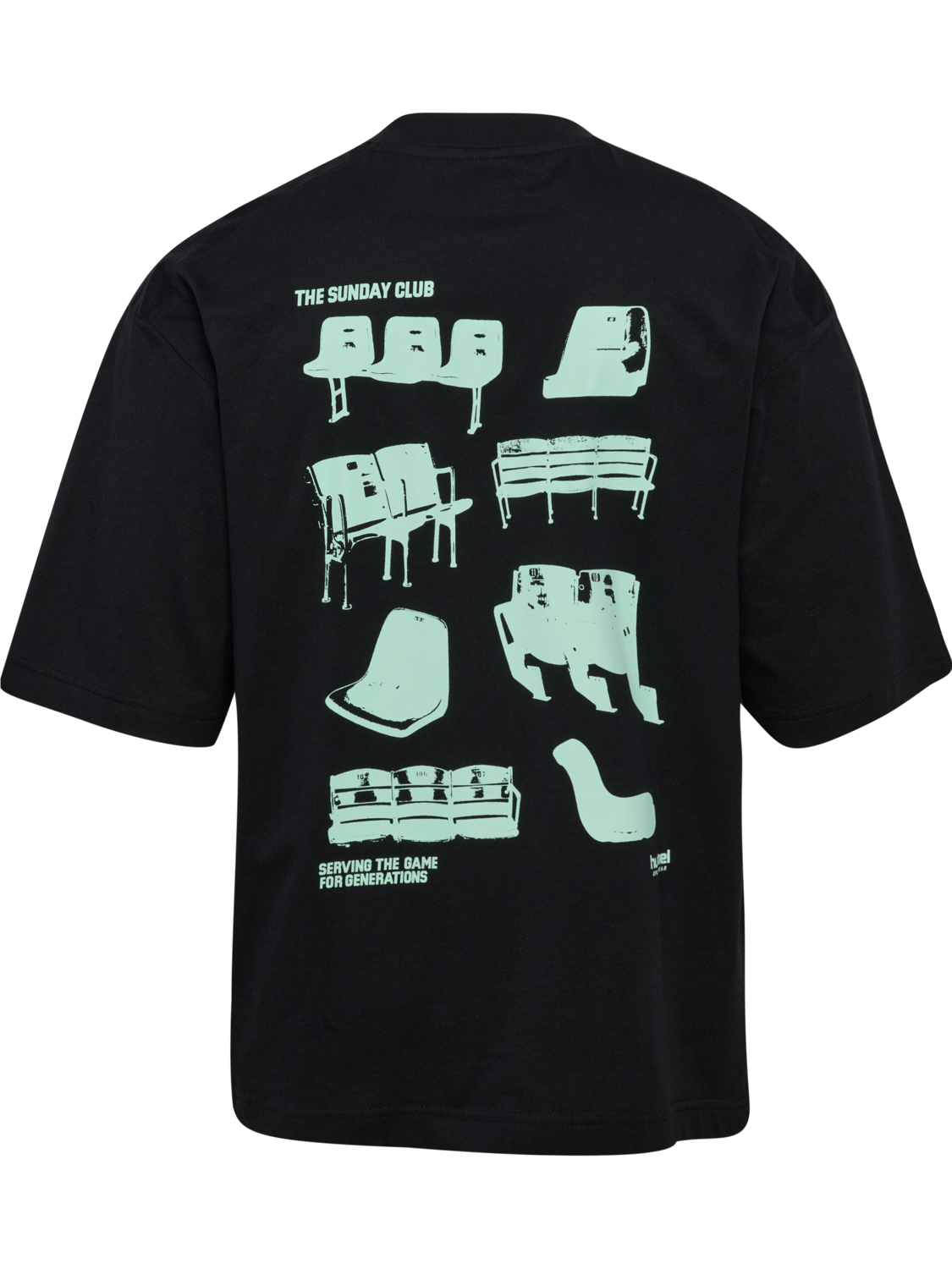 hmlOVERSIZED T-SHIRT S/S SUNDAY, BLACK, packshot