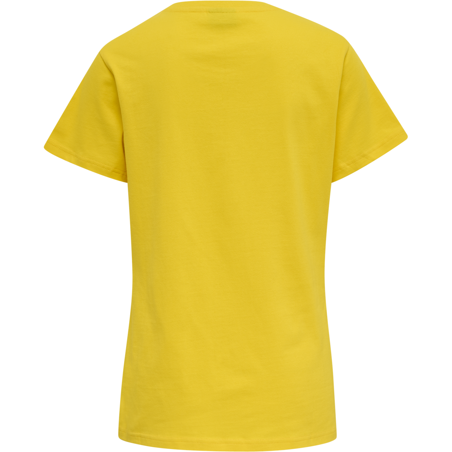 hmlRED BASIC T-SHIRT S/S WOMAN, EMPIRE YELLOW, packshot