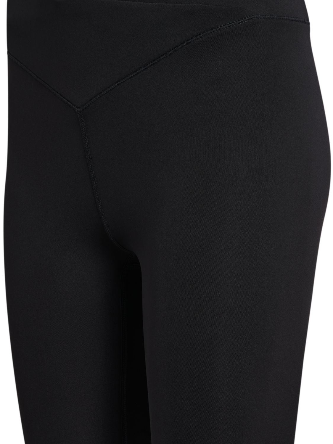 hmlYOGA WRAP HIGH WAIST W TIGHTS, BLACK, packshot