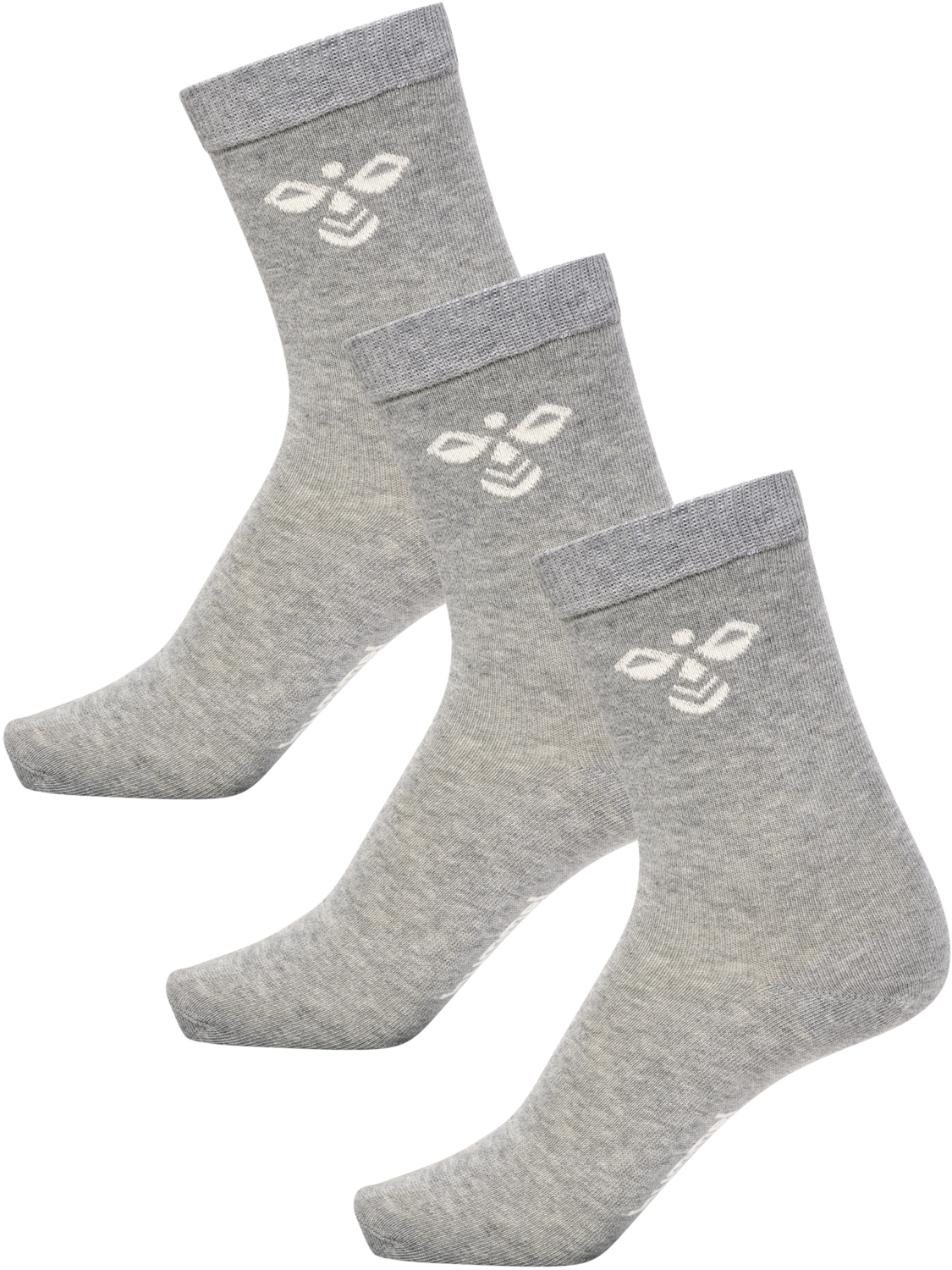 SUTTON 3-PACK SOCK, GREY MELANGE, packshot