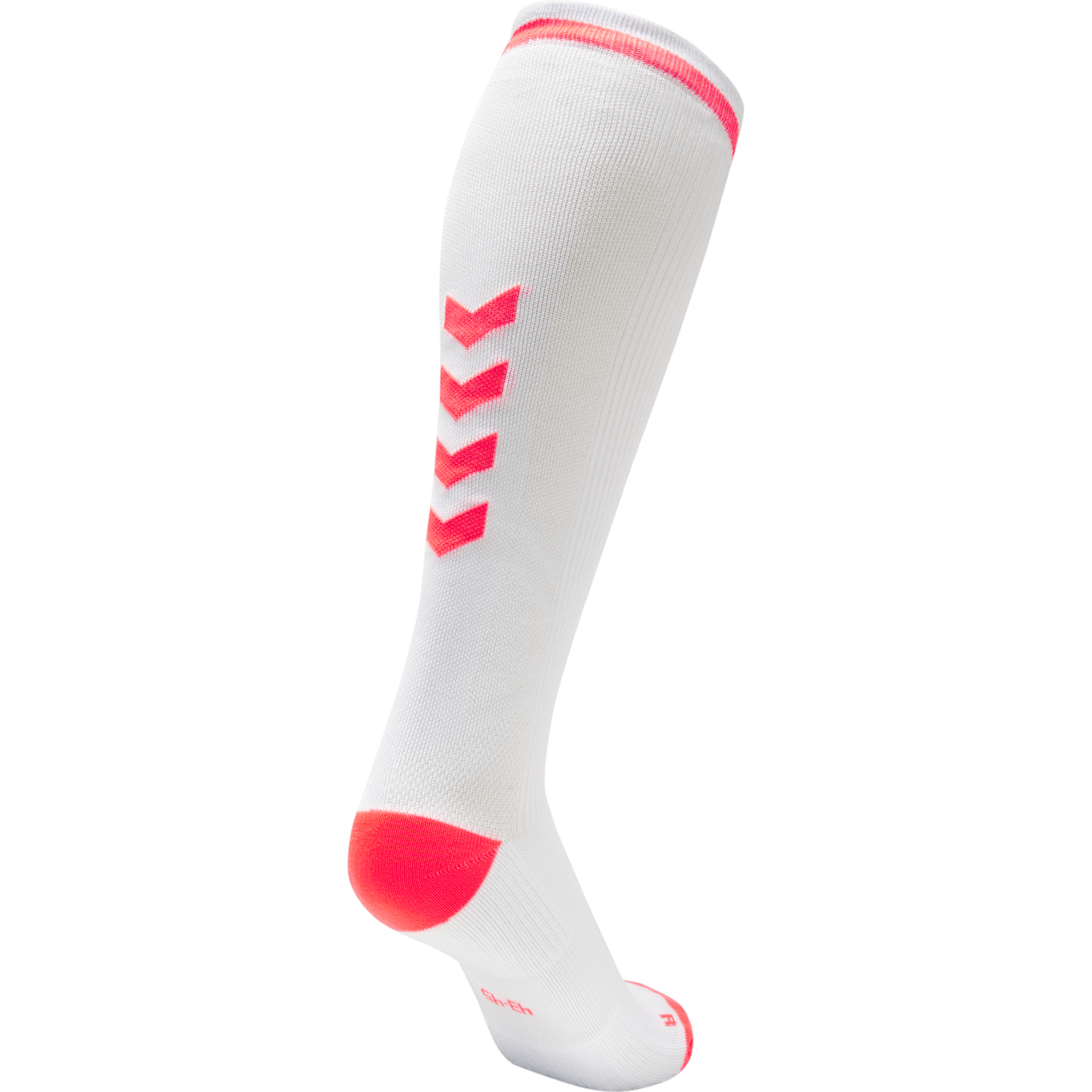 ELITE INDOOR SOCK HIGH, WHITE/DIVA PINK, packshot