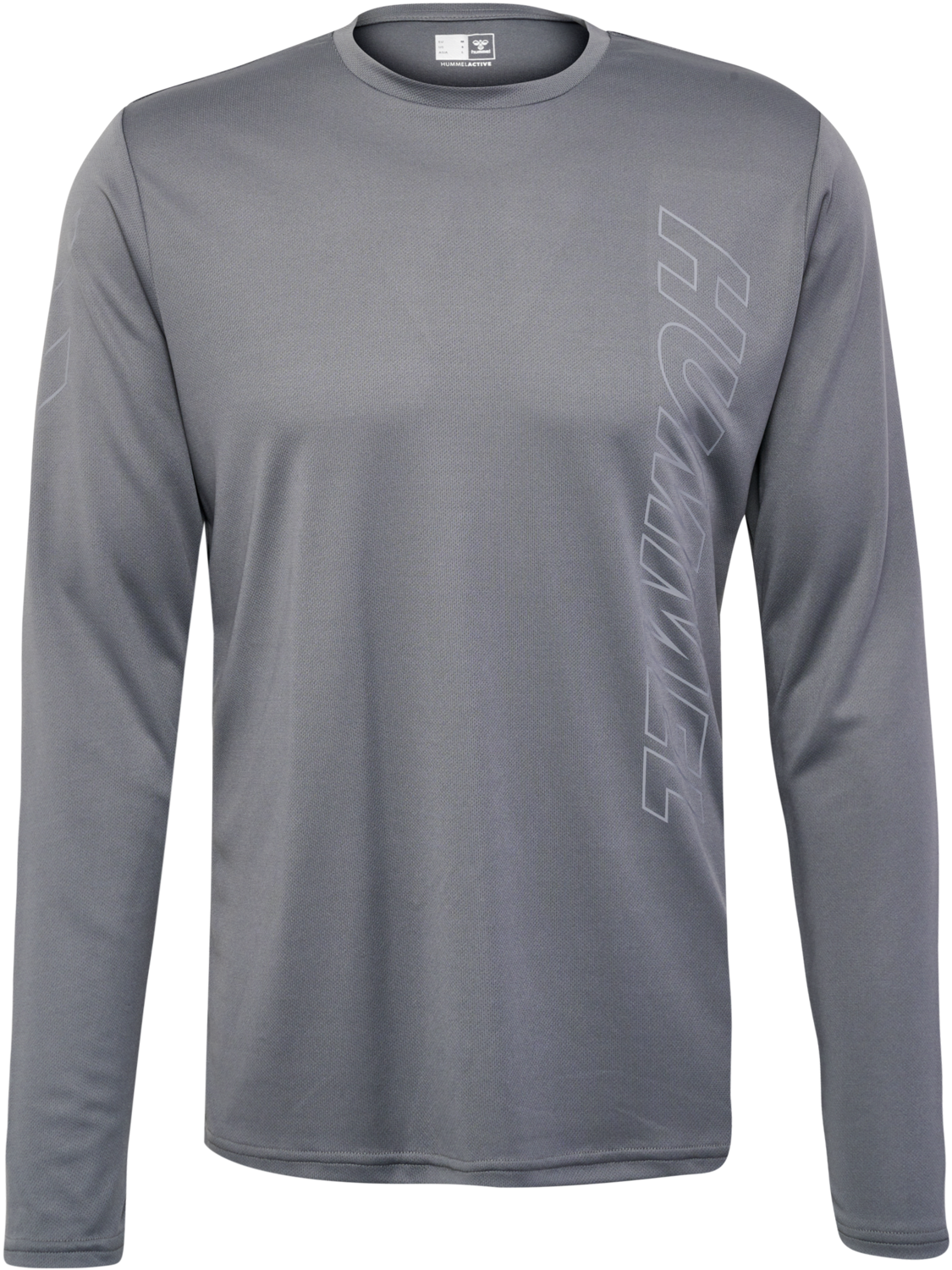 hmlTE TOPAZ T-SHIRT L/S, CHATEAU GRAY, packshot