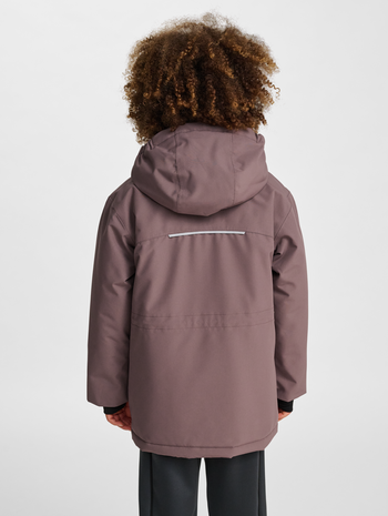 hmlJR SNOW JACKET WP 10K, PEPPERCORN, model