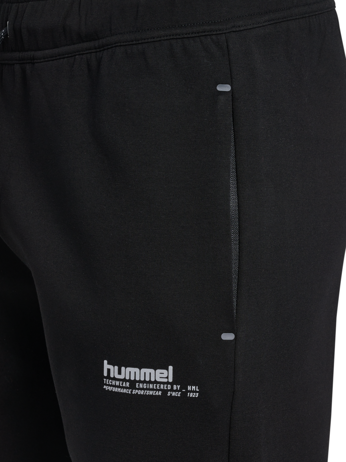 hmlTECH FLEECE REGULAR PANTS, BLACK, packshot