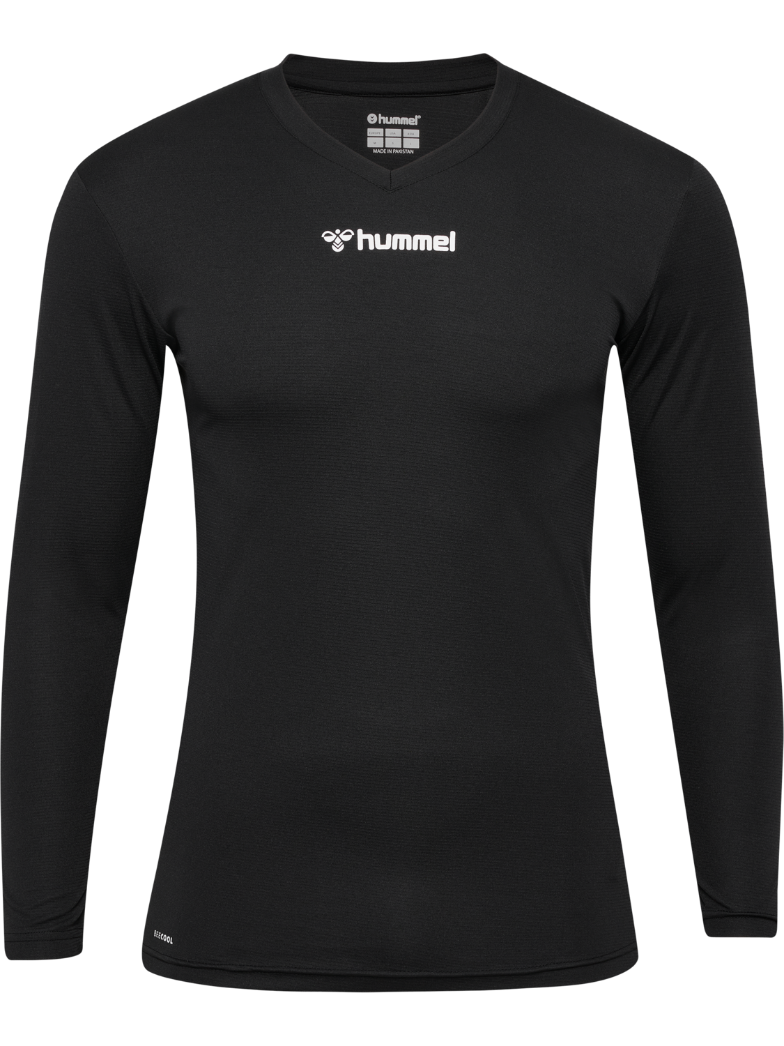 hmlBL ESSENTIAL TEE L/S, BLACK, packshot