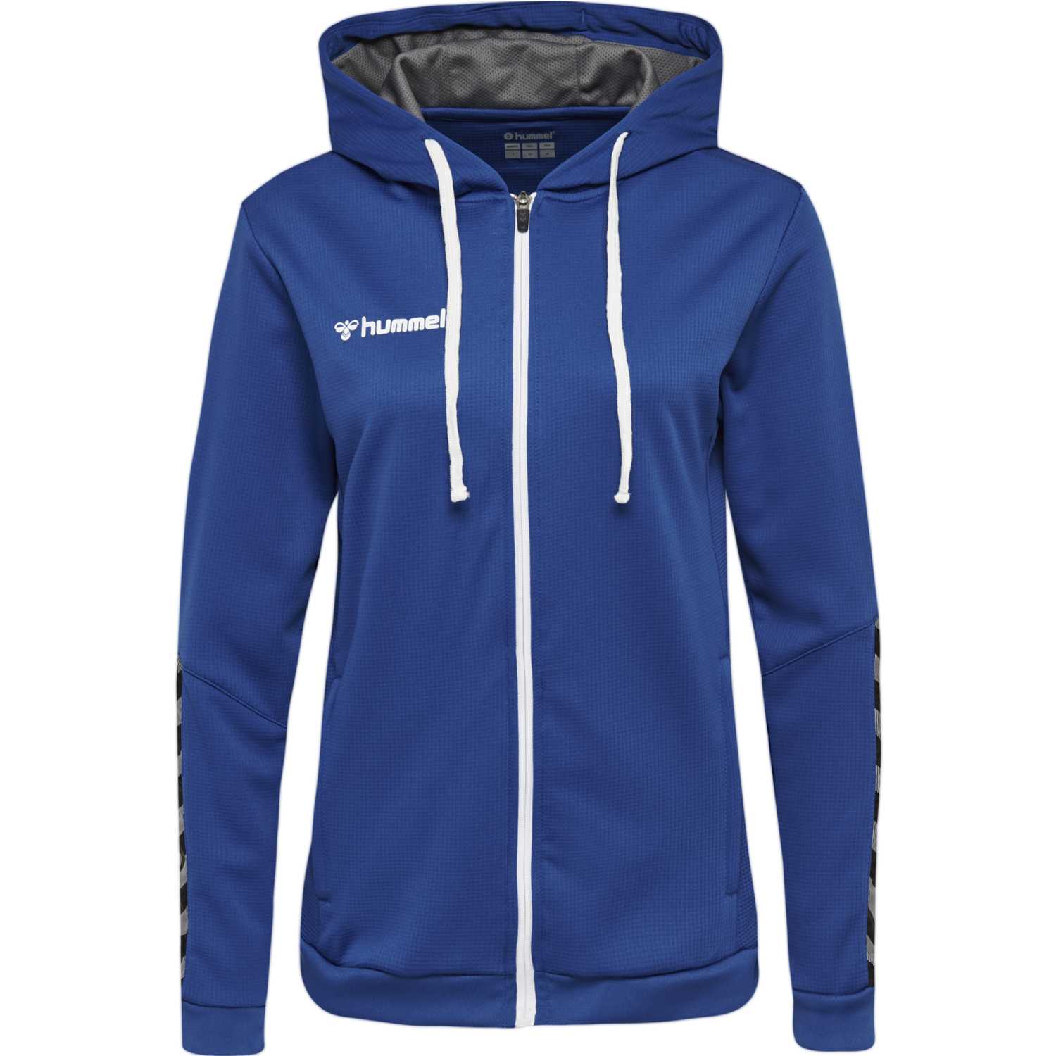 hmlAUTHENTIC POLY ZIP HOODIE WOMAN, TRUE BLUE, packshot