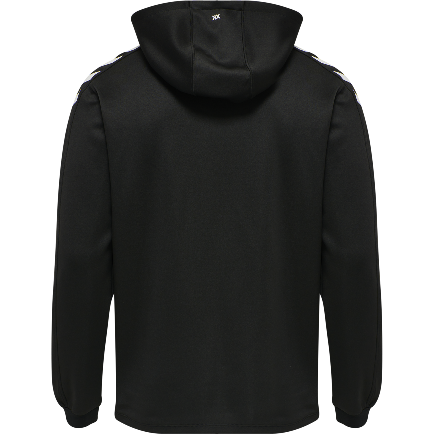 hmlCORE XK POLY ZIP HOOD SWEAT, BLACK/BLACK, packshot