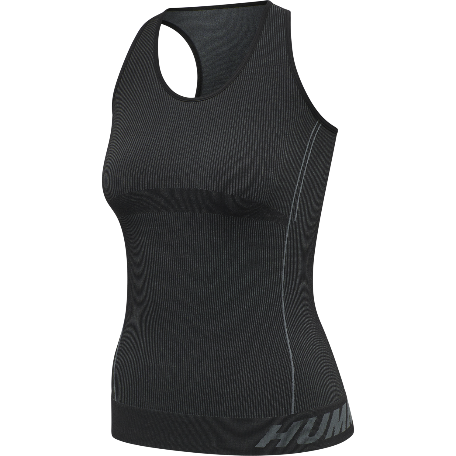 hmlTE CHRISTEL SEAMLESS TOP, BLACK, packshot