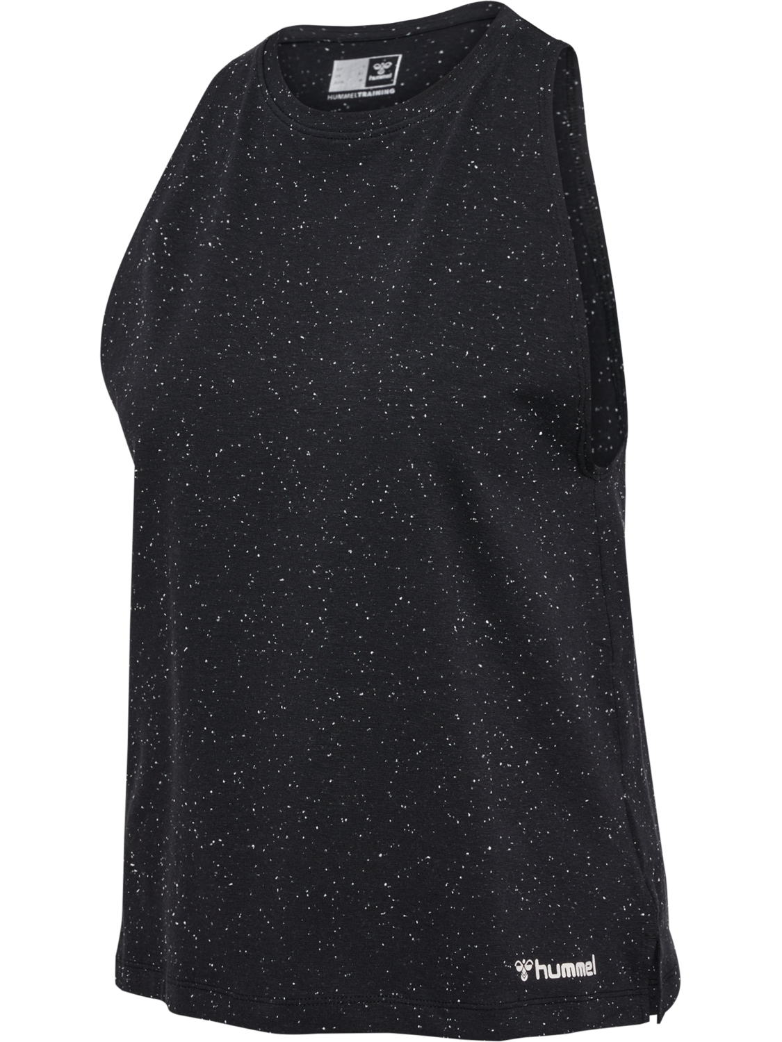 hmlMT ULTRA TOP, BLACK MELANGE, packshot