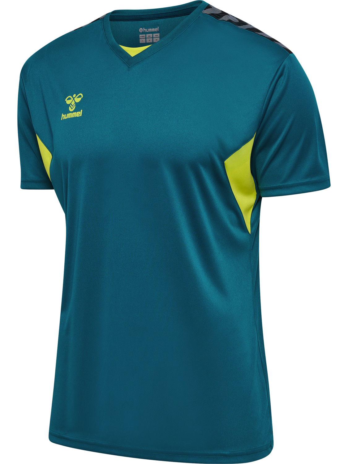 hmlAUTHENTIC PL JERSEY S/S, BLUE CORAL/SULPHUR SPRING, packshot