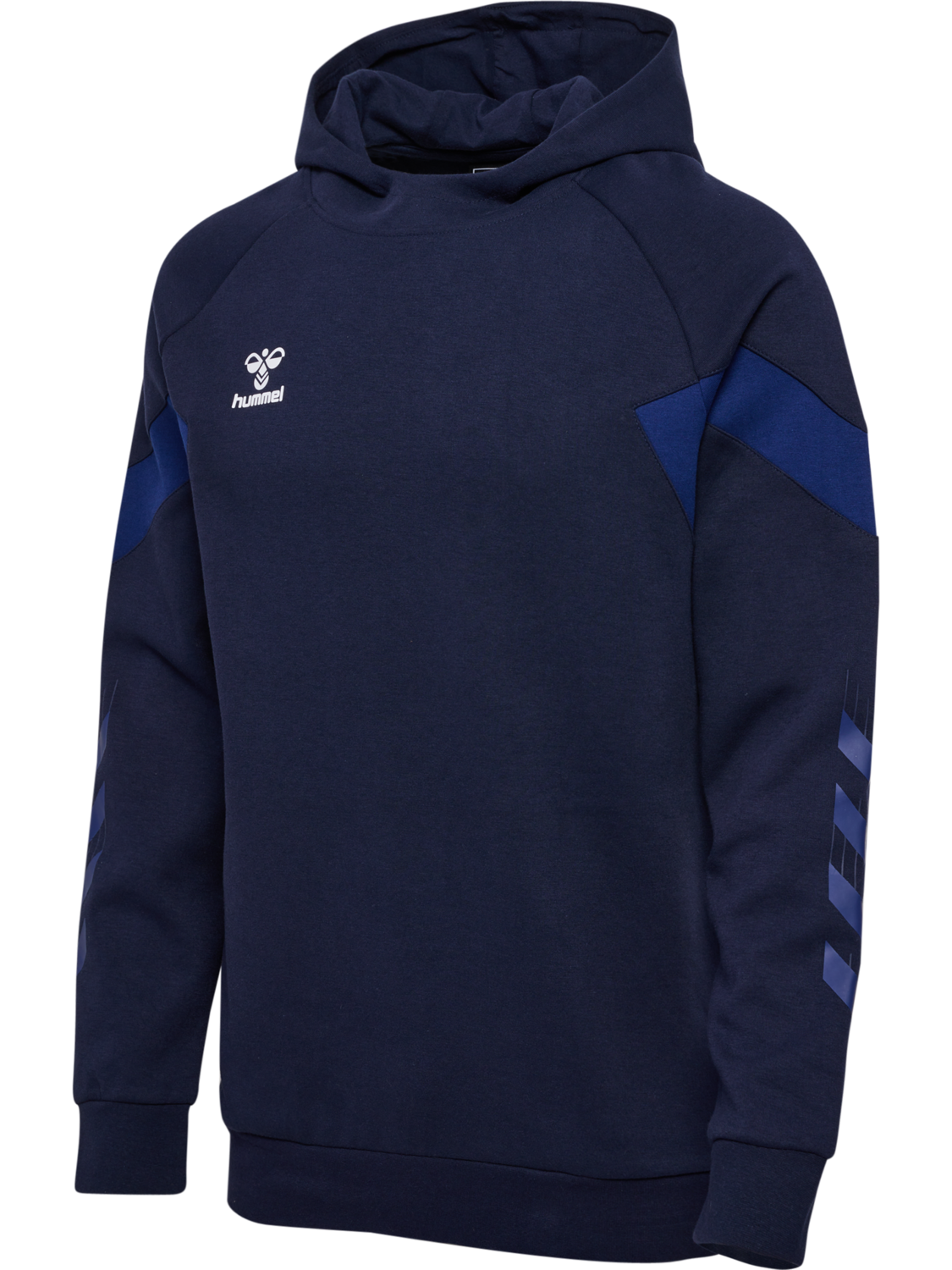 hmlTRAVEL SWEAT HOODIE, MARINE, packshot