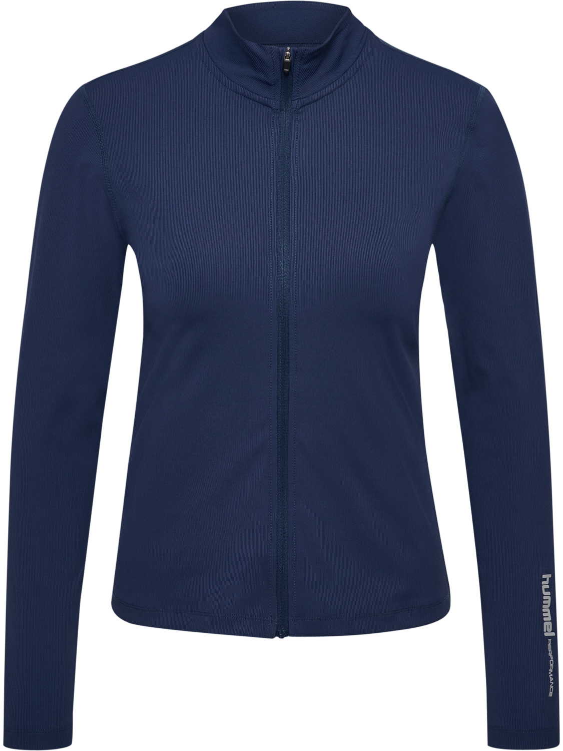 hmlFAST W ZIP TOP L/S, DRESS BLUES, packshot