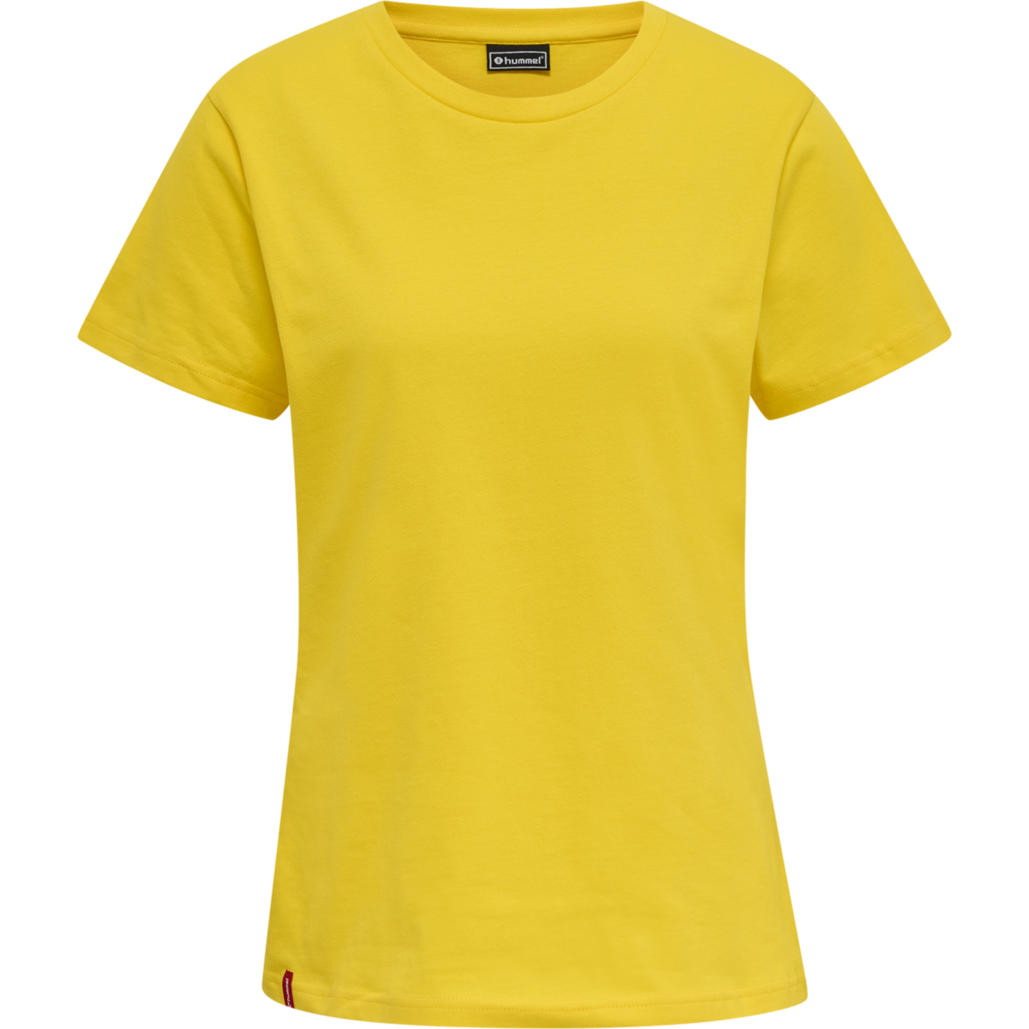 hmlRED BASIC T-SHIRT S/S WOMAN, EMPIRE YELLOW, packshot