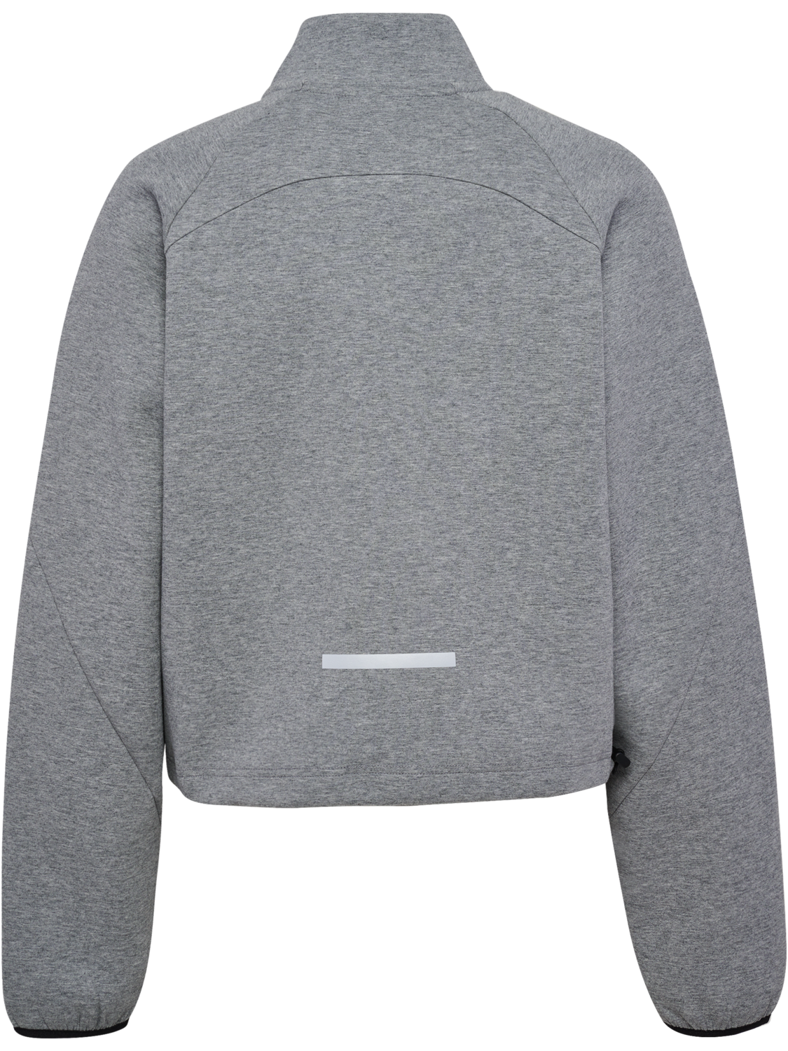 hmlTECH FLEECE WOMEN BOXY HALF ZIP, GREY MELANGE, packshot