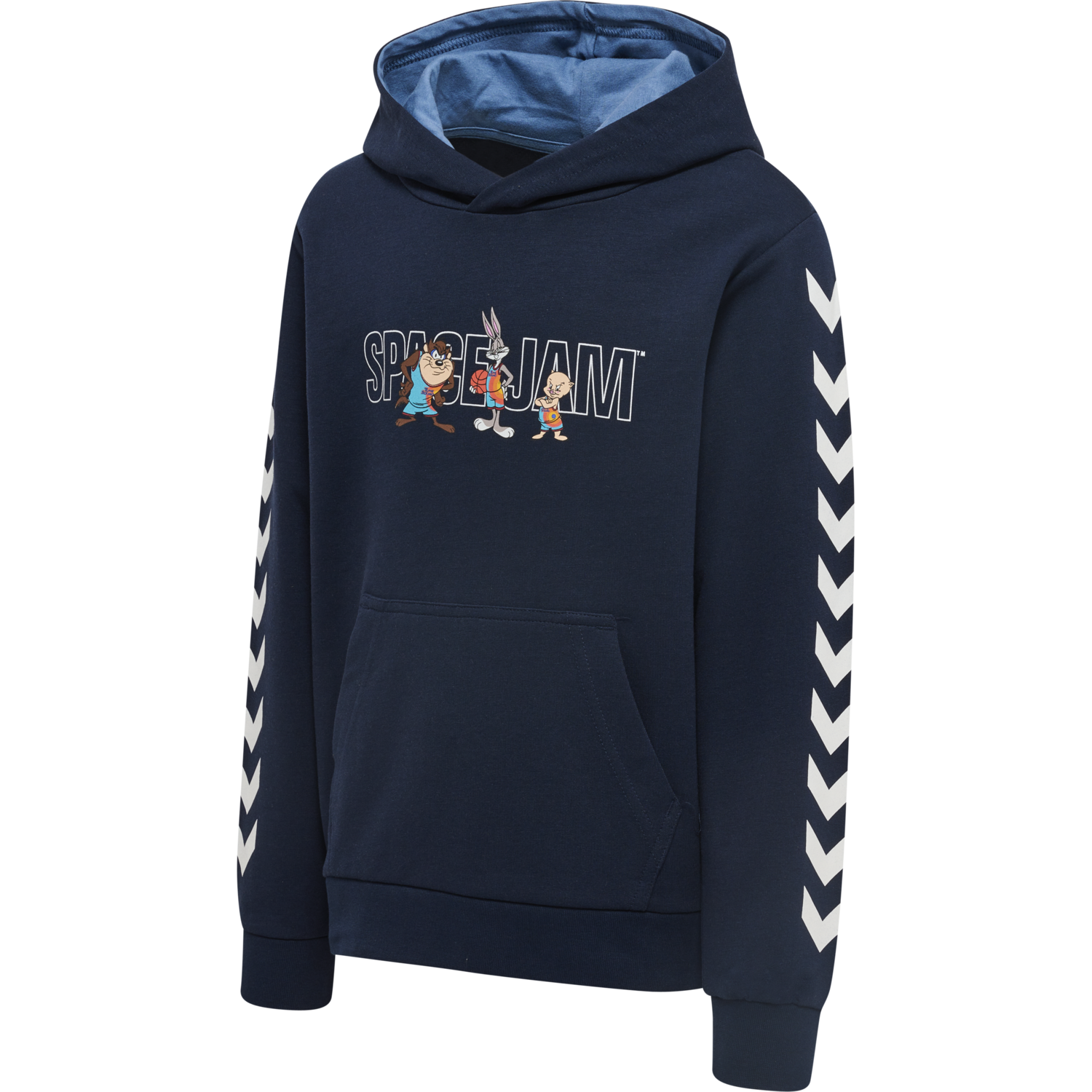 hmlSPACE JAM CUATRO HOODIE, BLACK IRIS, packshot