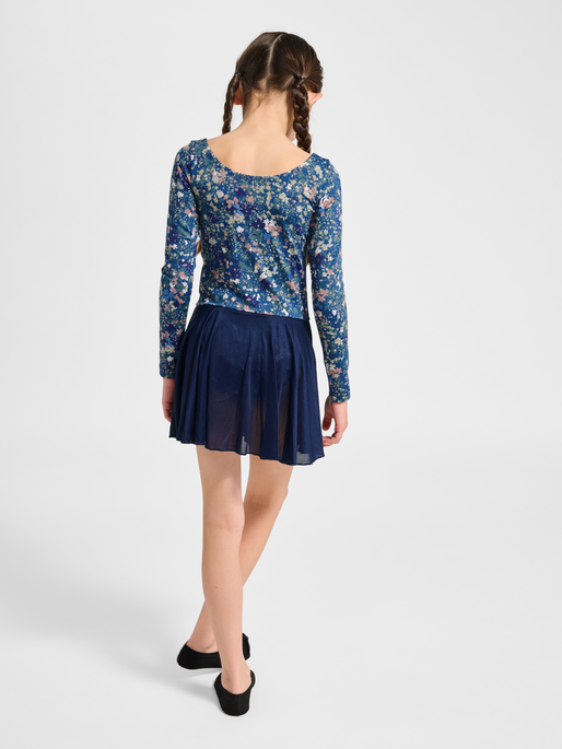 hmlJR MIX GYMSUIT L/S, DRESS BLUES/RIVERSIDE, model