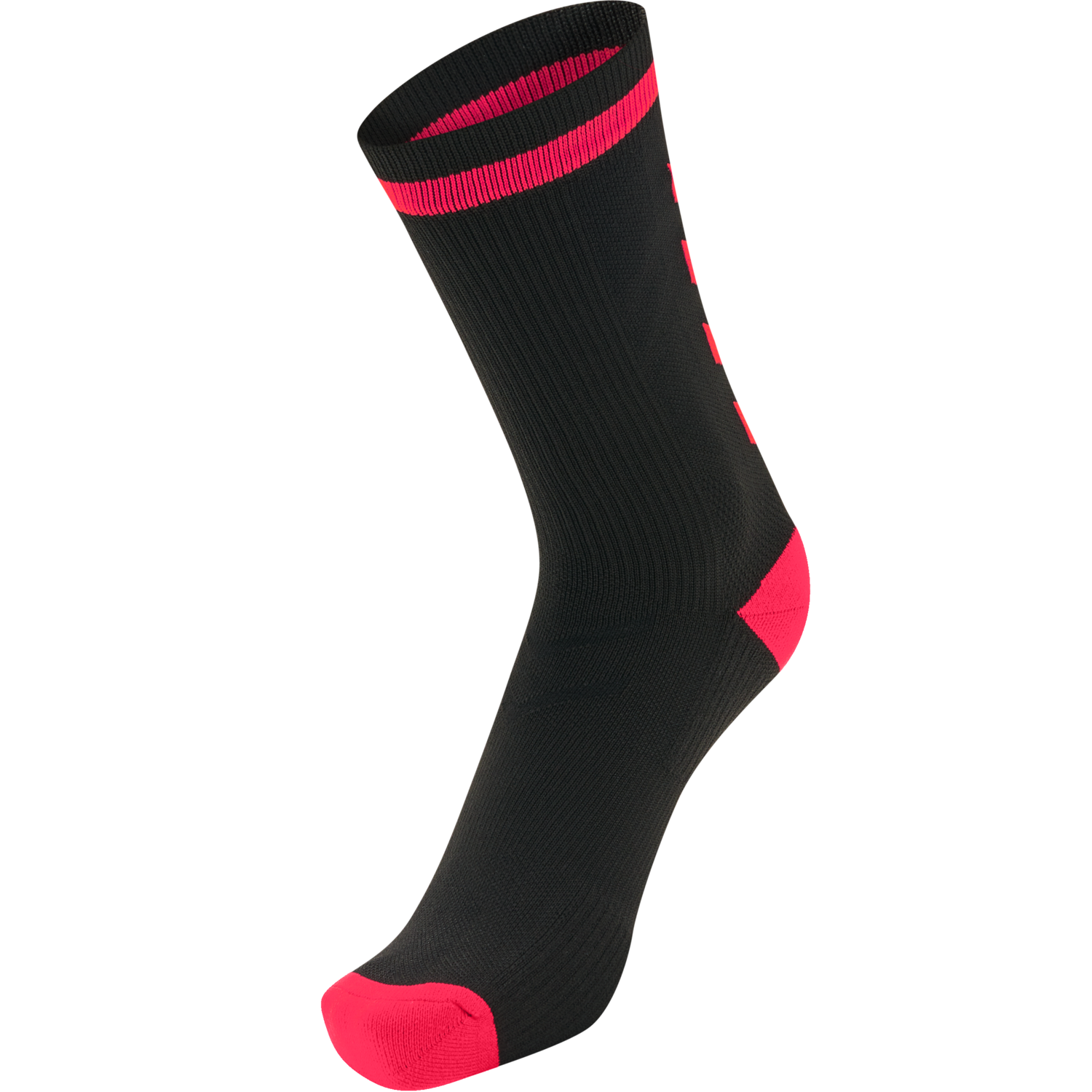 ELITE INDOOR SOCK LOW, BLACK/DIVA PINK, packshot