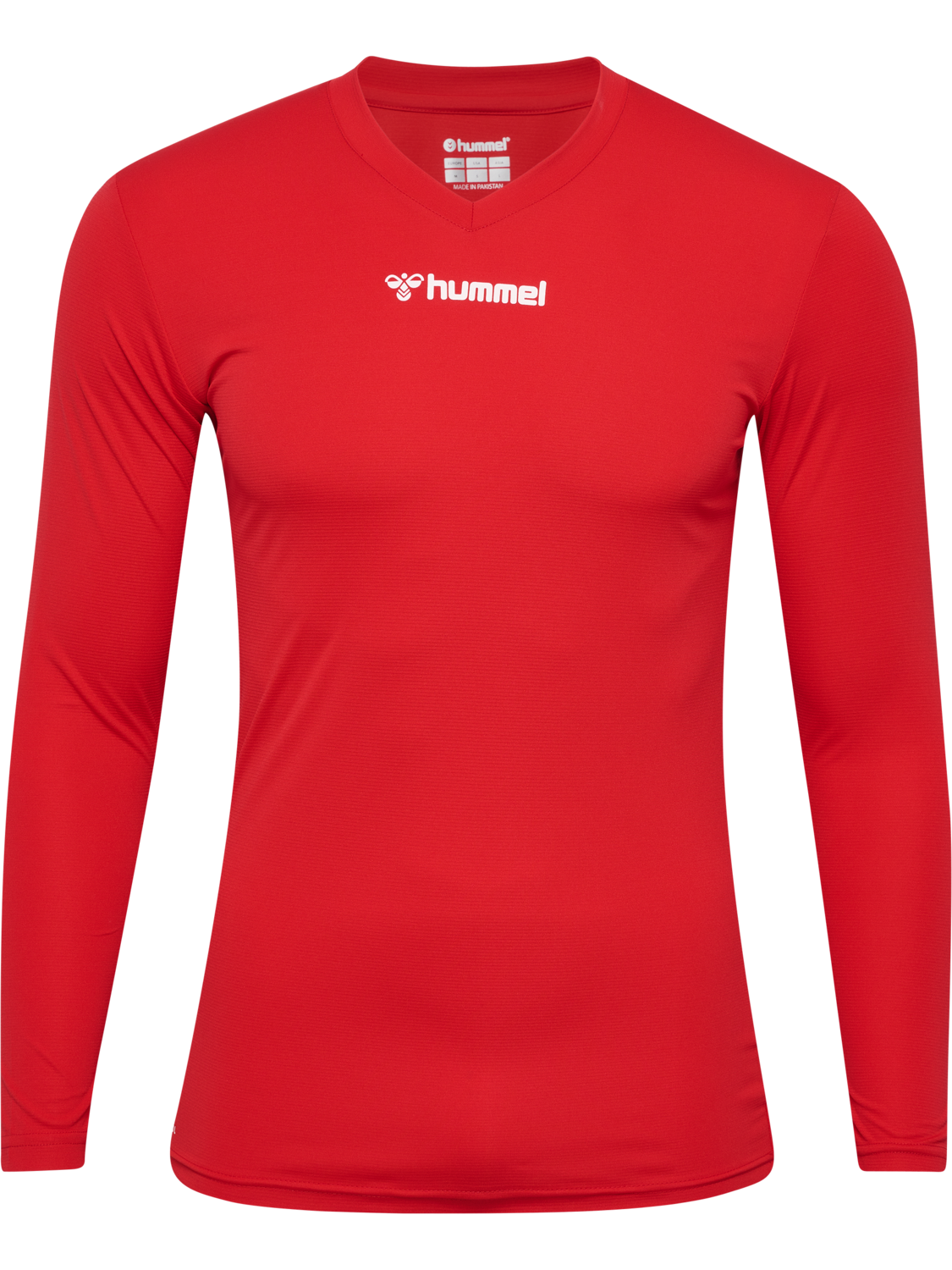 hmlBL ESSENTIAL TEE L/S, TRUE RED, packshot