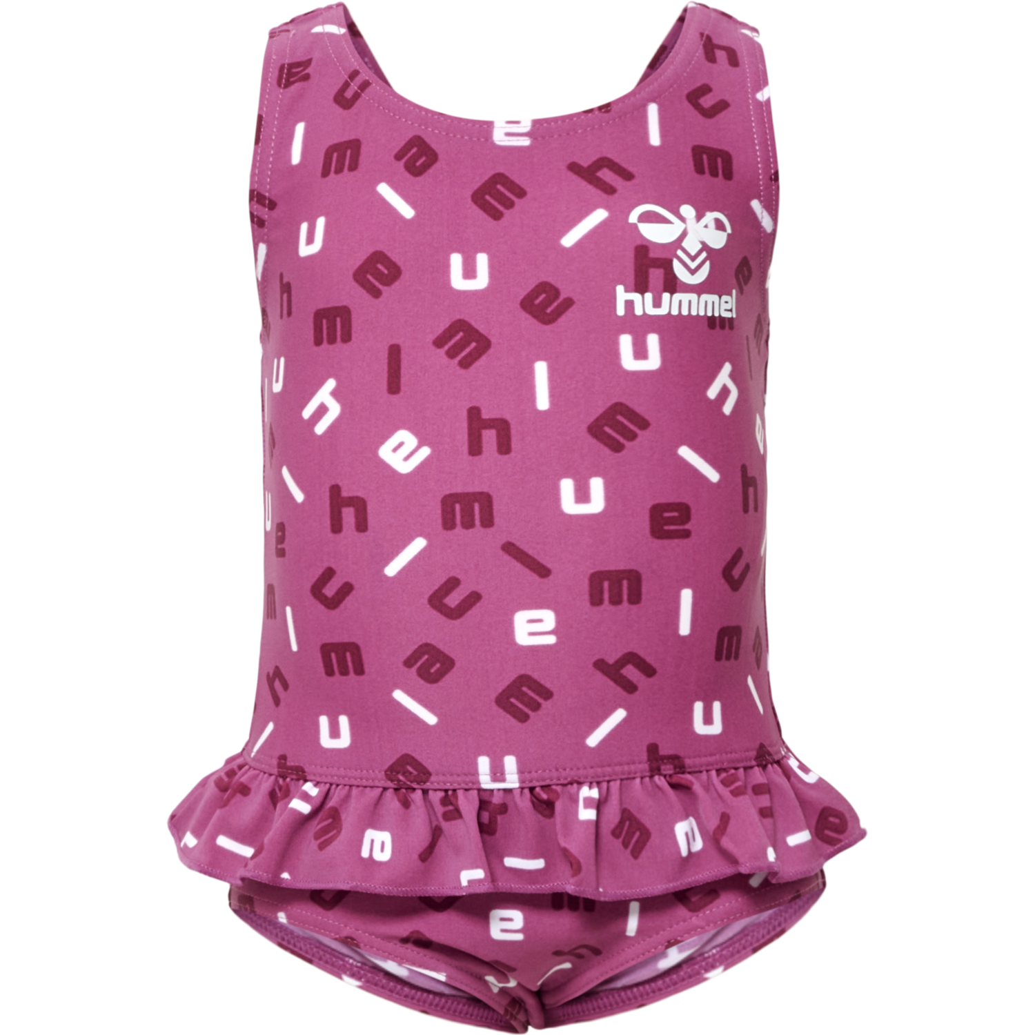 hmlFILIPPA SWIMSUIT, RED VIOLET/BRIGHT WHITE, packshot