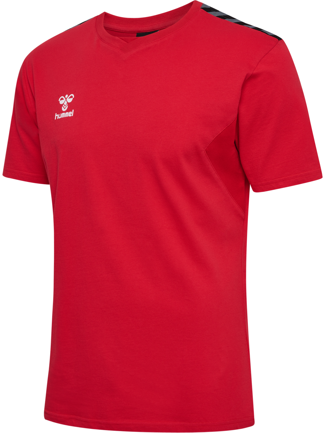hmlAUTHENTIC CO T-SHIRT S/S, TRUE RED, packshot