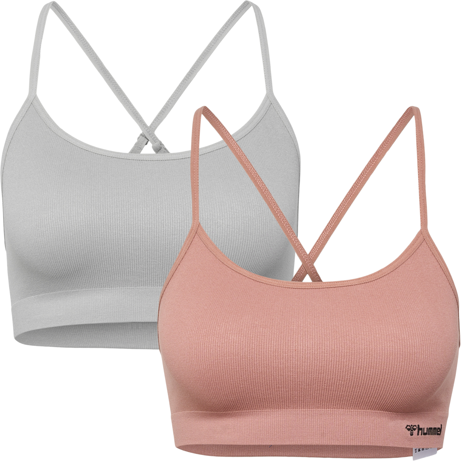 hmlJUNO 2 PACK SEAMLESS BRA, 3204, packshot