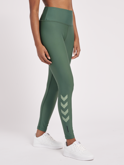 hmlTE TOLA HIGH WAIST TIGHTS, LAUREL WREATH, model