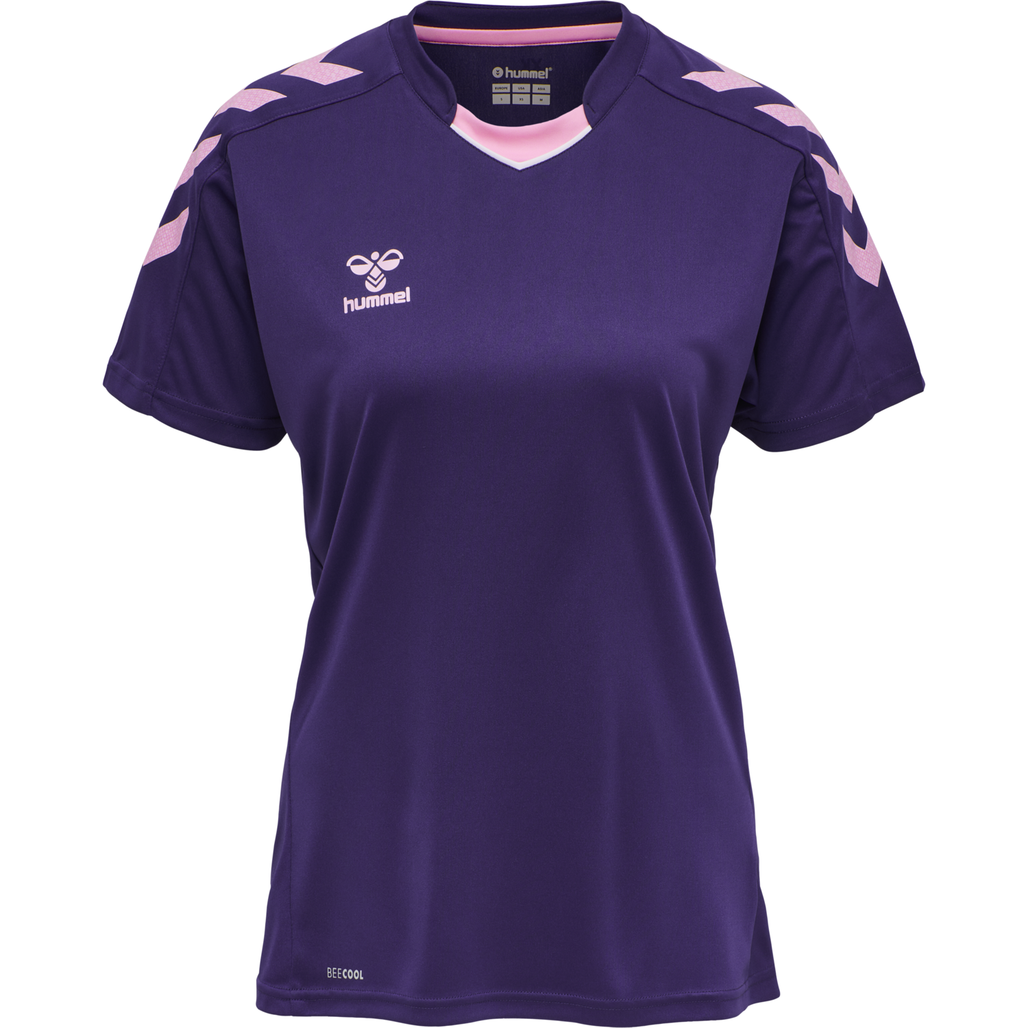 hmlCORE XK POLY JERSEY S/S WOMAN, ACAI, packshot