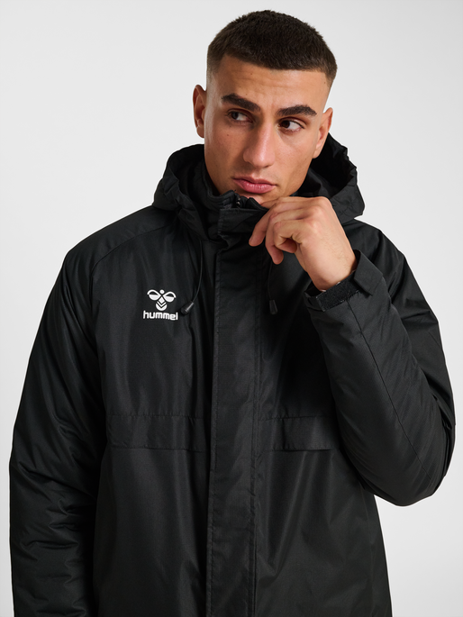 hmlGO PARKA JACKET, BLACK, model