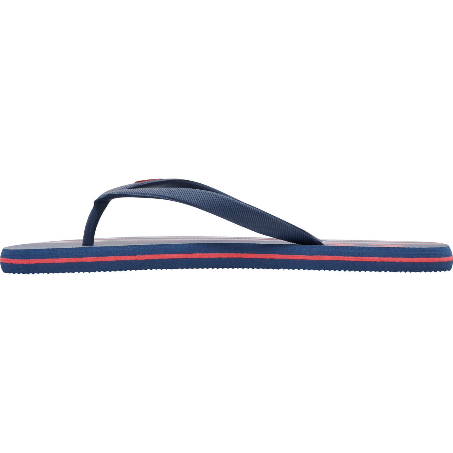 MULTI STRIPE FLIP FLOP, BLACK IRIS/FLAME SCARLET, packshot