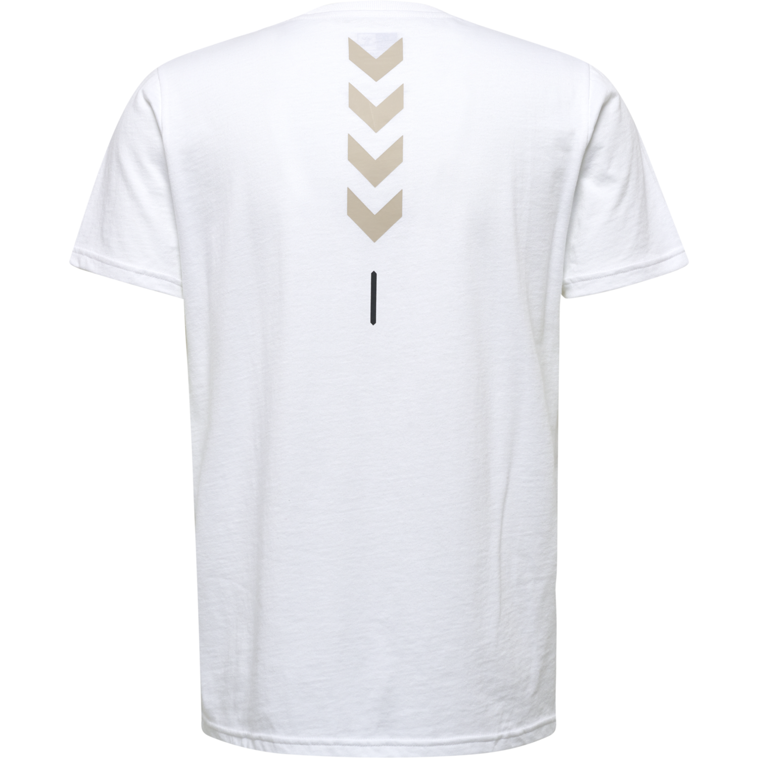 hmlTE CALLUM COTTON T-SHIRT, WHITE/ASPHALT, packshot