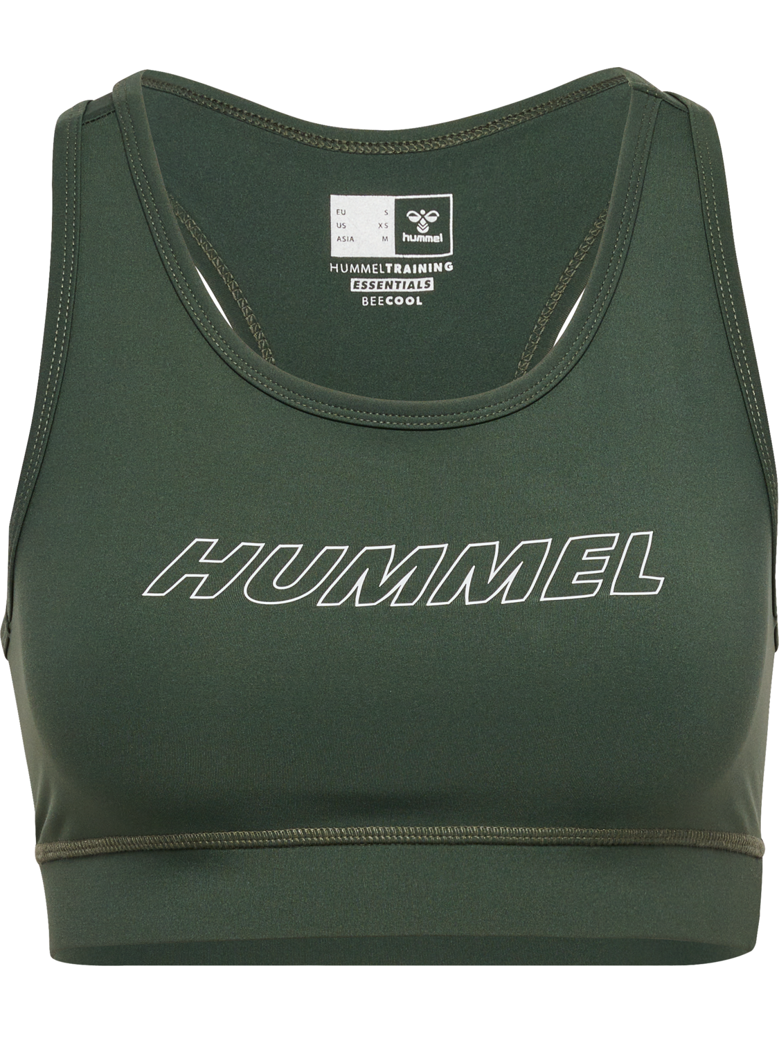 hmlTE FUNDAMENTAL SPORTS BRA, CLIMBING IVY, packshot