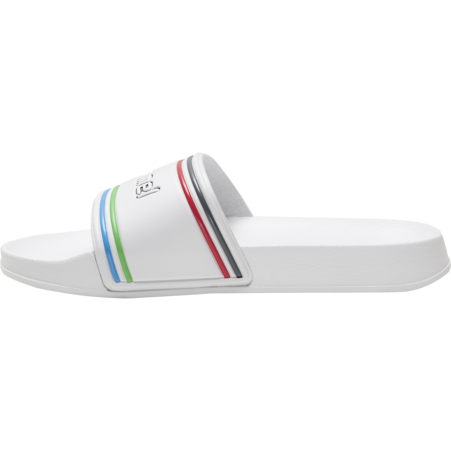 POOL SLIDE RETRO, WHITE/MULTICOLOR, packshot