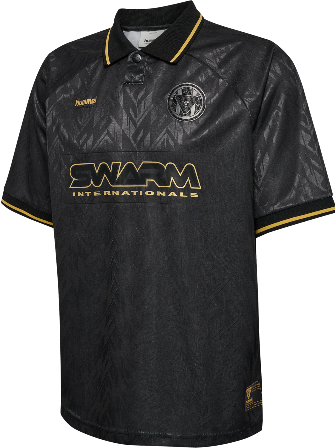 hmlLOOSE BAY SOCCER JERSEY S/S, BLACK, packshot