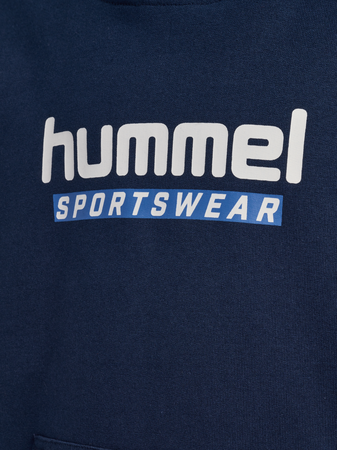 hmlJR LOGO HOODIE, DRESS BLUES, packshot