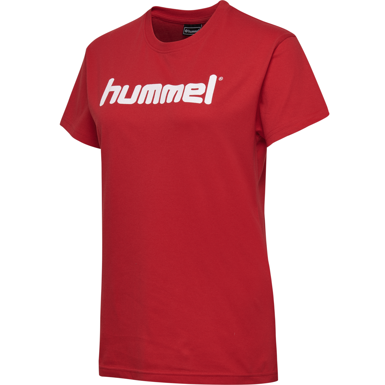 HMLGO COTTON LOGO T-SHIRT WOMAN S/S, TRUE RED, packshot