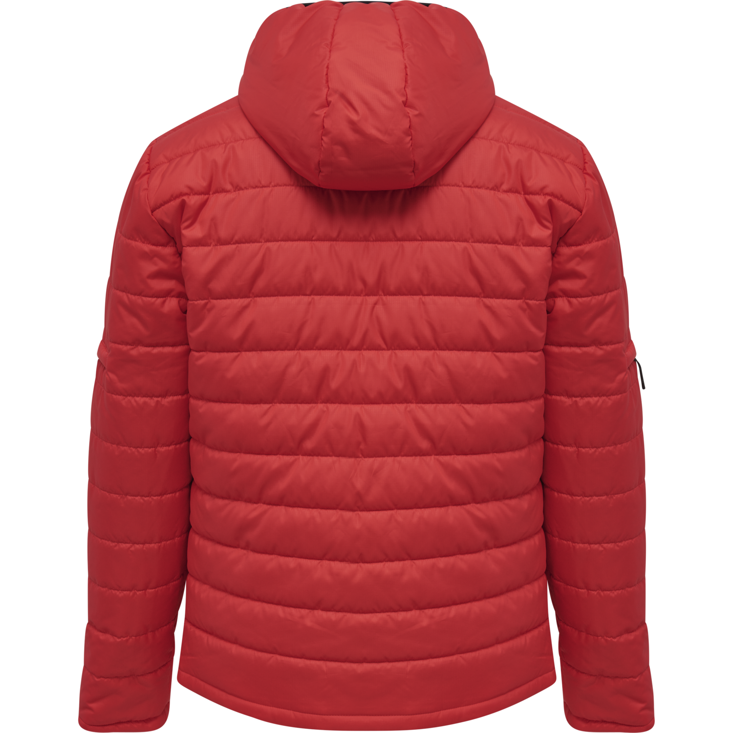hmlNORTH QUILTED HOOD JACKET, TRUE RED, packshot