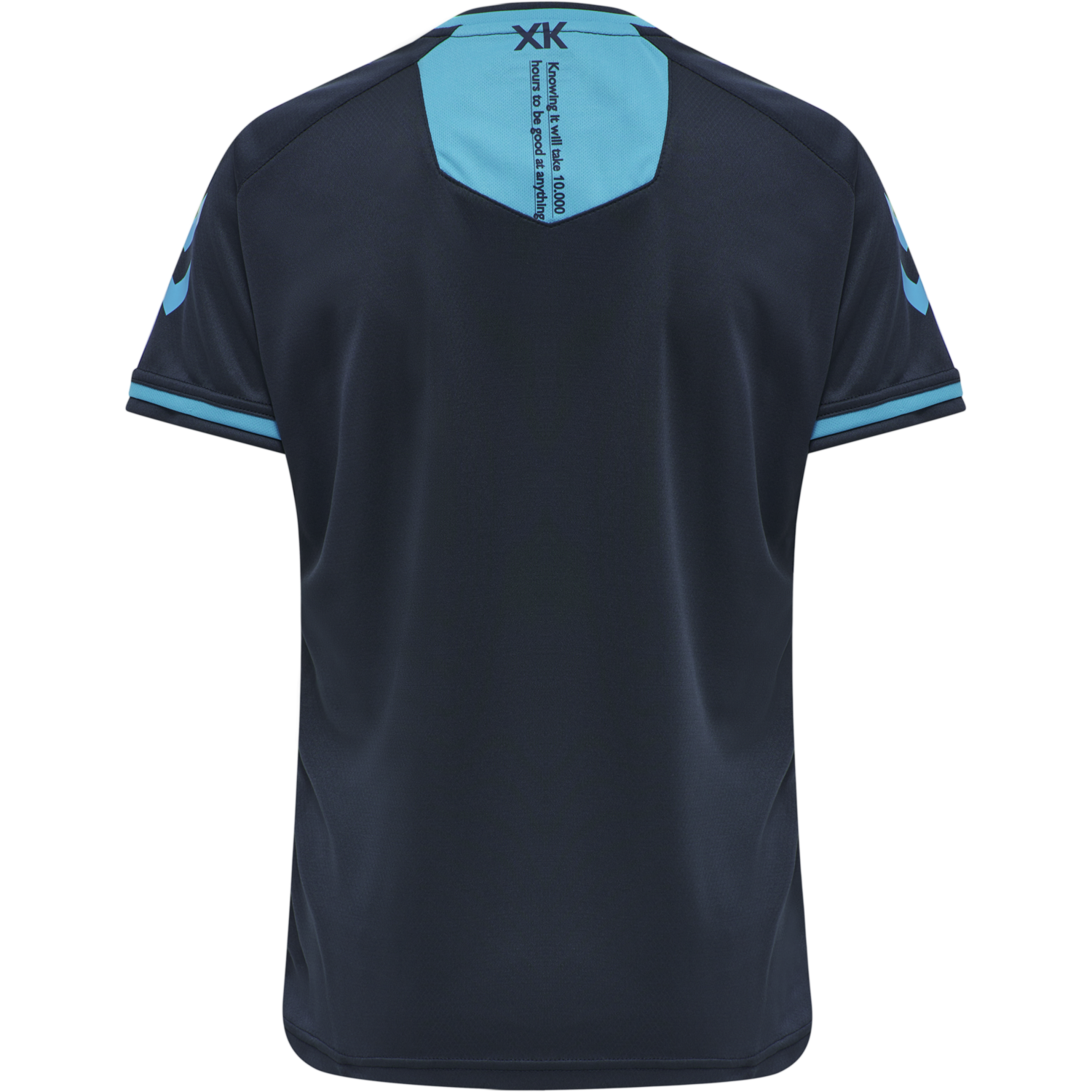 hmlACTION POLY JERSEY S/S WOMAN, BLACK IRIS/ATOMIC BLUE, packshot
