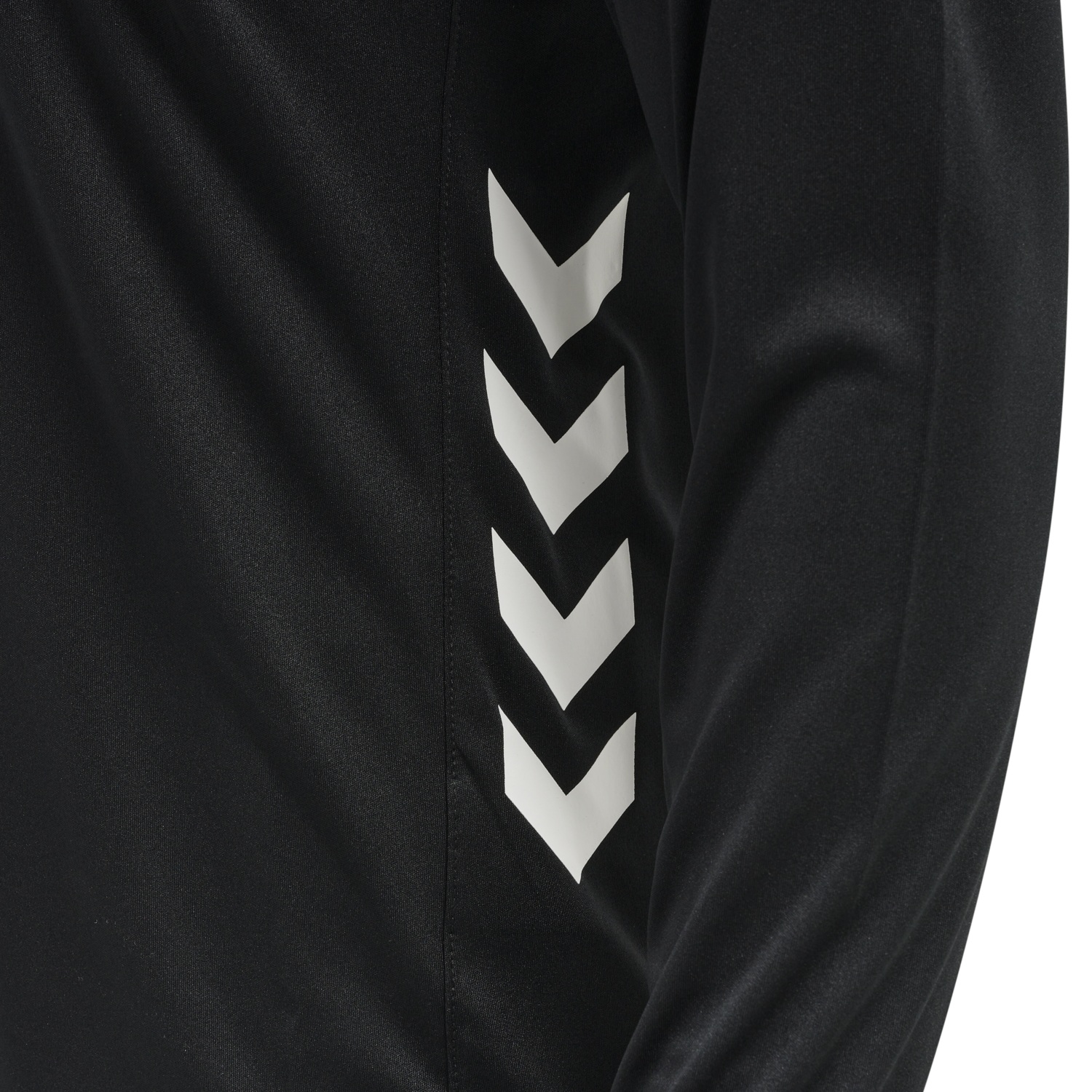 hmlREFEREE CHEVRON JERSEY L/S, BLACK, packshot