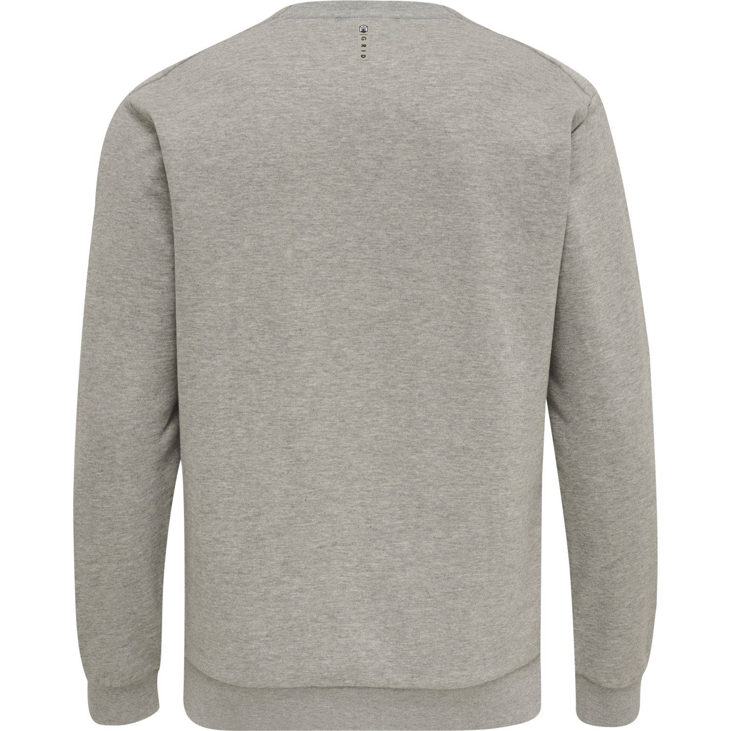 hmlOFFGRID SWEATSHIRT, GREY MELANGE/FORGED IRON, packshot