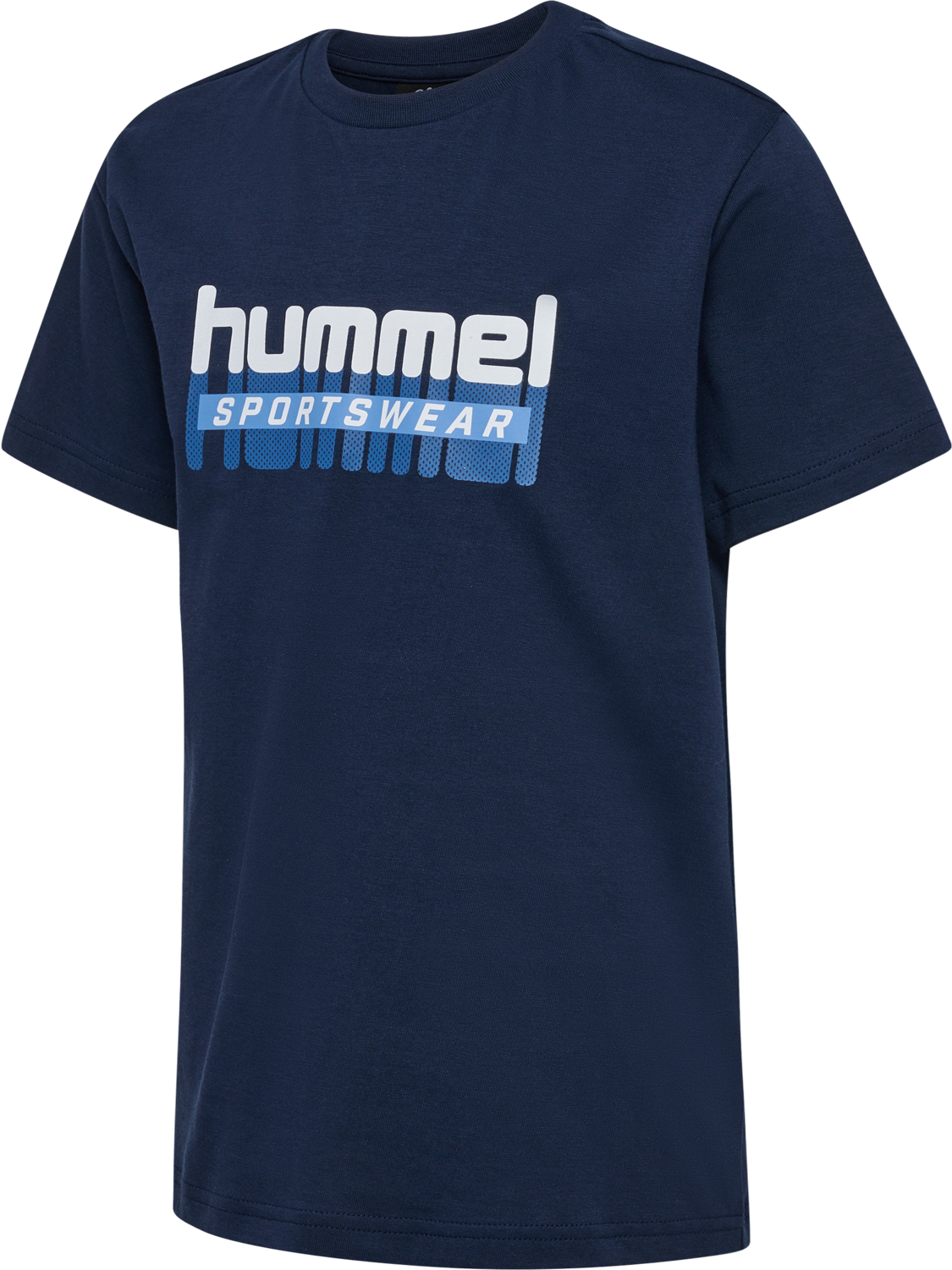 hmlTUKAS T-SHIRT S/S, BLACK IRIS 2, packshot