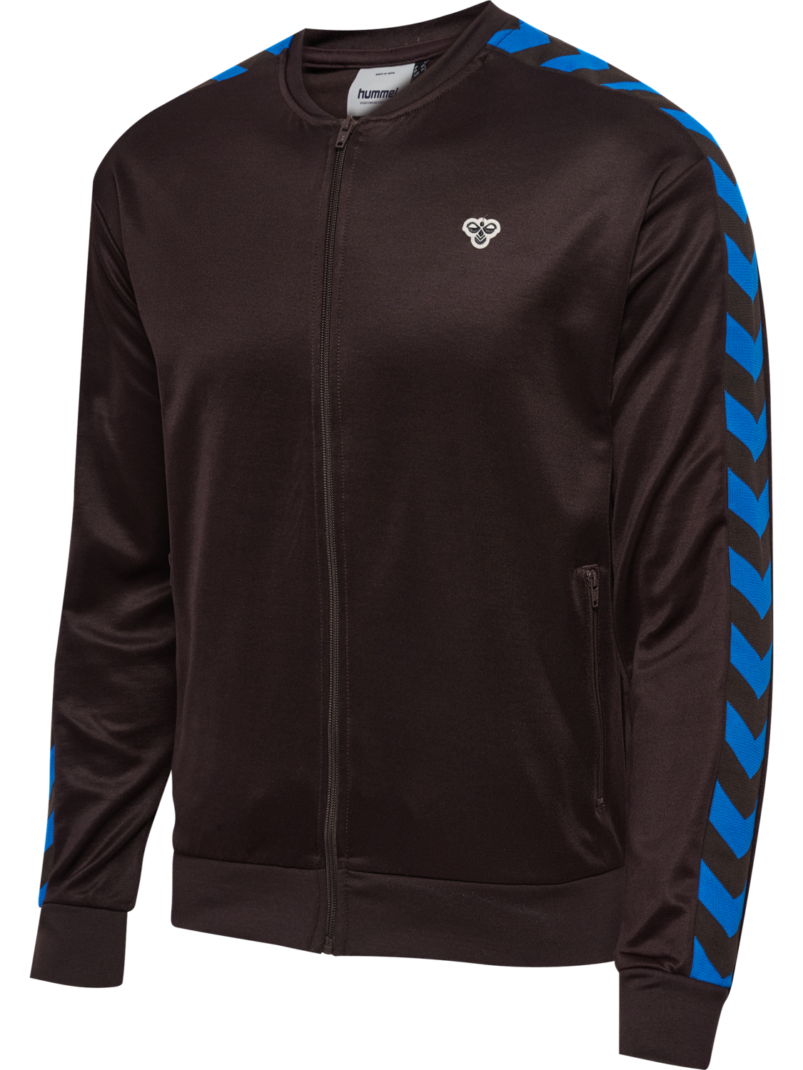 hmlARCHIVE REGULAR POLY ZIP JACKET, CHOCOLATE PLUM/CHOCOLATE PLUM, packshot