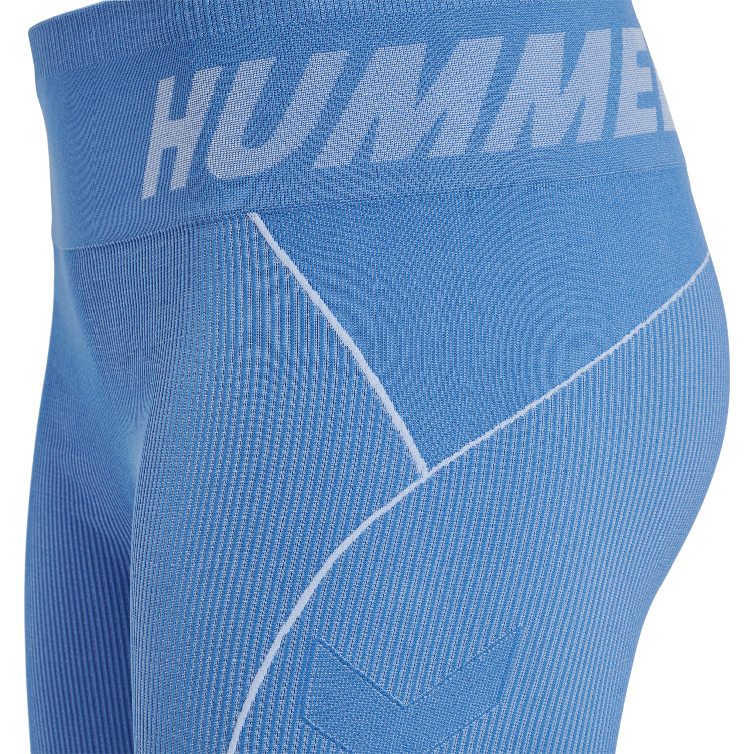hmlTE CHRISTEL SEAMLESS SHORTS, RIVIERA/BLUE BELL MELANGE, packshot